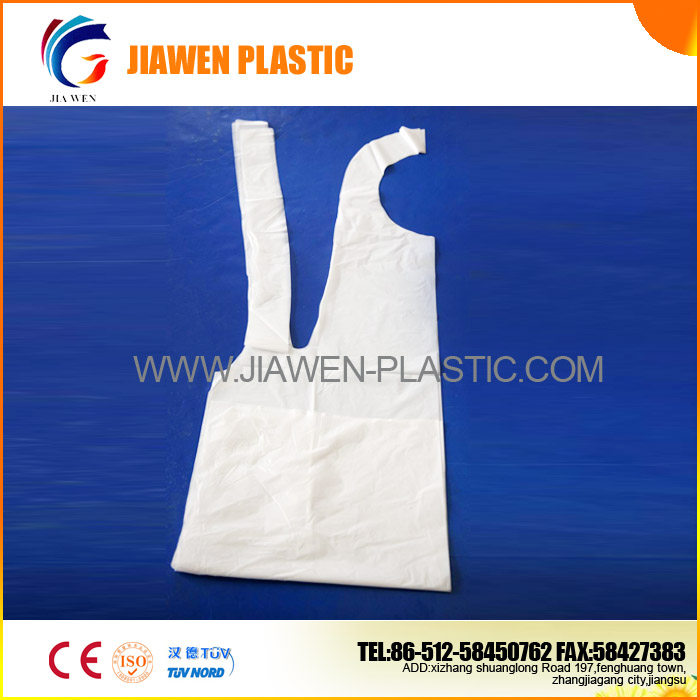 High quality White PE Apron