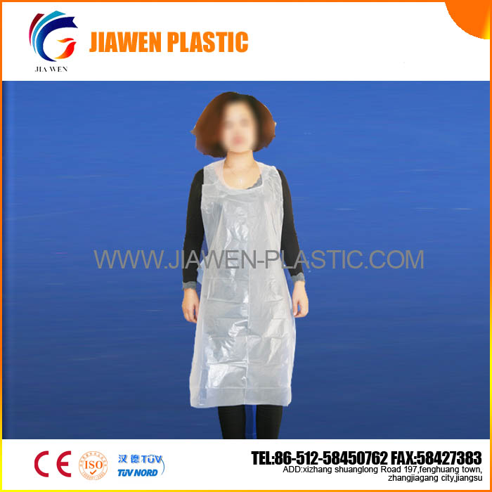 White PE Apron